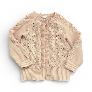 Jamie Kay Sophie Cardigan knit sweater 
Blush Marle size 4 toddler